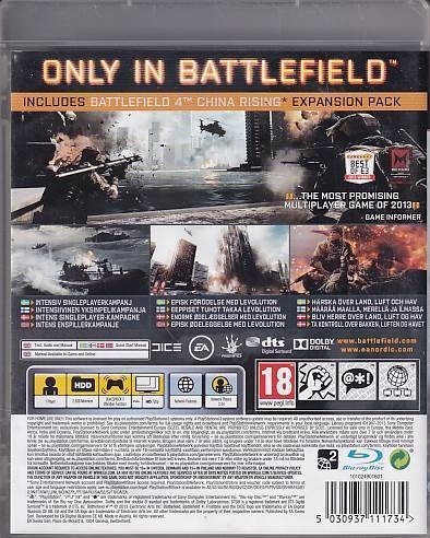 Battlefield 4 China Rising Expansion Pack - PS3 (B Grade) (Genbrug)